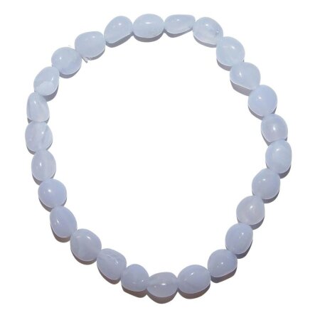 Chalcedon Armband aus kleinen polierten Nugget Edelsteinen ca. 5-8 mm auf Stretchband