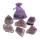 10 Amethyst Drusen Stücke Natur gewachsen und Natur belassen Give away Geschenk