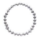 Bergkristall 6 mm Kugel Armband ca. 19 - 20 cm auf Stretchband
