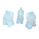 Opalith Elefant mini Figur Miniatur ca. 20 x 15 mm