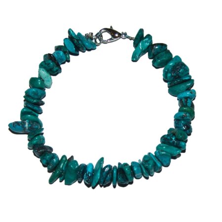 Türkis XL Splitter Armband ca. 7 -12 mm Karabiner Verschluss ca. 19 - 20 cm lang