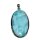 Larimar auch Atlantisstein genannt XL Anhänger in 925er Silberfassung ca. 35 - 45 mm