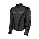 Jacke Brandon Textil grau/orange Größe