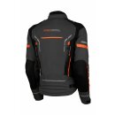 Jacke Brandon Textil grau/orange Größe