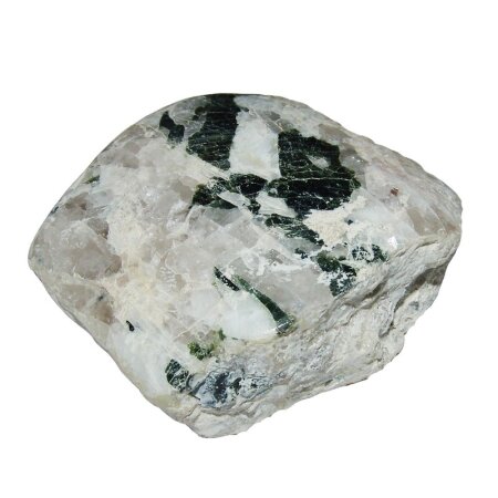 Turmalin grün Verdelith / Ouarz Rohstück Anschliff poliert ca. 70 - 100 mm, ca. 200 - 400 Gramm