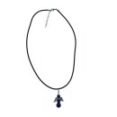 Lapis Lazuli Engel Kugel Anhänger ca. 20 mm an Kautschukband ca. 42 - 46 cm Größen verstellbar