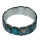 Paua Shell Muschel Armband Rechteck doppelt aufgezogen ca. 19 - 20 cm auf Stretchband