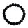 Turmalin schwarz / Schörl 8 mm facettiertes Kugelarmband auf Stretchband ca. 19 - 20 cm