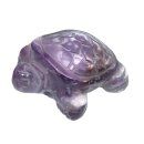 Ametrin Schildkröte Figur ca. 30 x 35 x 15 mm als Handschmeichler oder Glückbringer