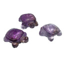 Ametrin Schildkröte Figur ca. 30 x 35 x 15 mm als Handschmeichler oder Glückbringer