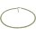 Edelsteincollier Peridot mit Herkimer Diamant, 925oo Silber, ca.45.5 - 49.5 cm