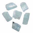 Aquamarin Beryll blau  Natur Rohstück schöne blaue klare Aqua Farbe Größe:M - 4,0 - 6 g
