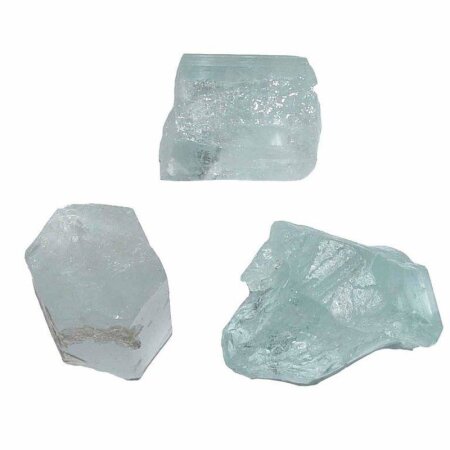 Aquamarin Beryll blau Natur Rohstück schöne blaue klare...