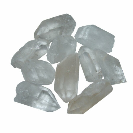Bergkristall Natur Spitze 10 Stück ideal als Wassersteine o.Energieverteiler 20-35 mm