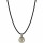 Tamouree Muschelkernperle Perle Weiß, ca. 10 mm, 925oo Silber, Textilband, Damen