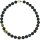 Kette - Lavastein Collier mit vergoldetem Achat, 925oo Silber vergoldeter Karabiner, ca. 47 cm