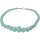 Edelstein Kette Aquamarin facettiert , Natur-Edelstein, handgeknotet, ca. 51 cm, ca. 715 Karat