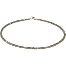 Funk-Collier Edelstein Kette facettierter Labradorith,...