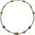 Funk-Collier Hochwertige Edelstein Mix Kette, 925oo Silber verg. Magnetschloss, ca. 44 cm