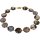 Edelstein Kette - Feuerachat Collier, ca. 53 cm, 925oo Silber Spiralschloss.