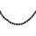 Edelstein Kette Granat, facettiert Ø ca. 10 mm, ca. 47,5 cm, 925oo Silber