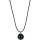 Funk-Collier Muschelkernperlen-Anhänger Tamourée, Silber-Öse, Peacock, ca. 80 cm, Damen