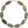 Edelsteincollier Schlangenjaspis, 925oo Silber, ca. 46,5 cm