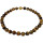 Funk-Collier Edelstein Kette. Tigerauge facettiert. 925oo Silber vergoletes Magnetschloss