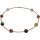 Rutilquarz fac. mit Coated Quarz fac., ca. 44 cm, 925oo Si. verg. Karabiner