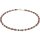 Funk-Collier Edelstein Kette Rubin, Labradorit, Apatit und Peridot, Silber, ca. 46 cm