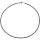 Funk-Collier schwarz-brauner Spinell facettiert, 925 SI. Karabiner, ca. 45cm, Ø ca 3 mm, Lichtschliff