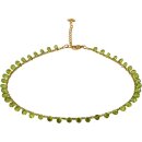 Funk-Armband Peridot Tropfenkette facettiert, 925 SI....