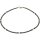 Edelsteinkette Hämatin mit Süsswasser Zuchtperlen, weiss, ca. 45,5 cm