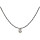 Funk-Collier Edelsteinkette Blutstein facettiert, Kristall Herz, ca. 44 cm