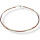 Funk-Collier Edelsteinkette Tundru Granat, Rondell-Form, 925oo SI Schloß, ca. 45 cm, Damen