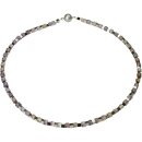 Funk-Collier Ametrin fac, versilberter Hämatit,...