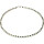 Mondstein mit versilbertem Hämatit, 925oo Silber Karabiner, ca. 47 cm