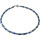 Edelsteincollier, Amazonit, Achat, Hämatit, Magnetschloss, ca. 43,5 cm