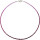 Funk-Collier facettierter Rubin im Farbverlauf gefädelt, ca. 46 cm, 925oo Silber Schloß, Damen