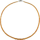Funk-Collier Mandarinengranat facettiert, ca. 47,5 cm, ca...