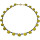Funk-Collier Koreanische Jade mit Rubin, Saphir und Apatit, 925oo Silber Schloss, Damen