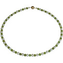 Funk-Collier Edelsteinkette Peridot, Sw. Zuchtperle,...