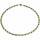 Funk-Collier Edelsteinkette Peridot, Sw. Zuchtperle, Magnetschloß, ca. 44.5 cm, Damen