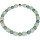 Edelsteinkette Amazonit mit Steinkoralle, Magnetschloss, ca. 46.5 cm, Damen