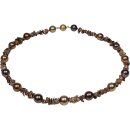 Funk-Collier Perlenkette Keshi Perle, Muschelkernperle,...