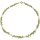 Collier Peridot, Süsswasser Zuchtperle, verg. Edelstein, Magnetschloß, ca. 44 cm