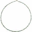 Funk-Collier Smaragd fac, 925oo Silber, ca. 43.5 cm, ca....