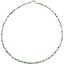 Funk-Collier Smaragd fac, 925oo Silber, ca. 43.5 cm, ca....
