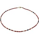 Funk-Collier Bambuskoralle rot, Lapis Lazuli, Sw....