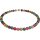 Funk-Collier Edelsteinkette bunter Bergkristall (beh.) ca. 10 mm, Turmalin Look, ca. 45.5 cm